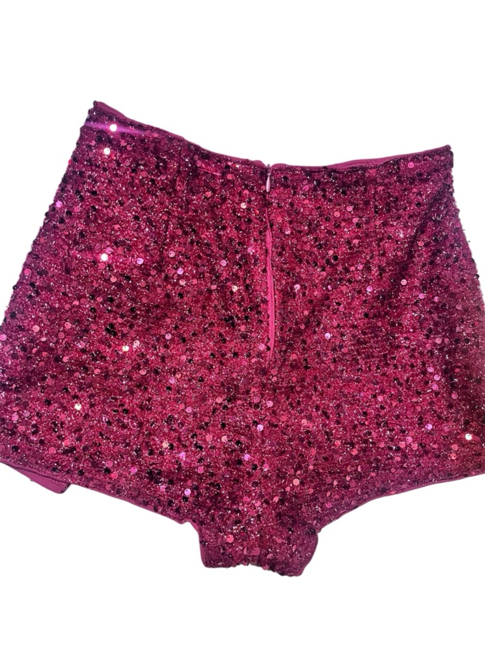 SHEIN Sparkling Sequin Mini Skirt — Deep Pink - Picture 6 of 9